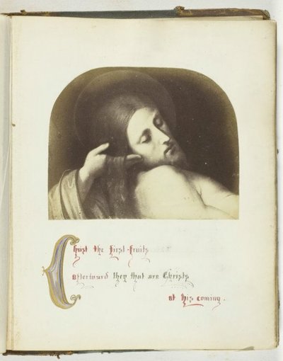 無題 [聖書の引用を伴うイエスのイラスト]、185568。 作： Georgina Cowper