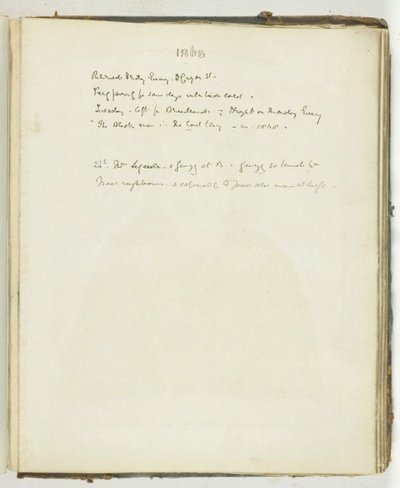 無題 [ブロードランズに関連するテキストのページ]、1868 年。 作： Georgina Cowper