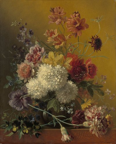 花のある静物 作： Georgius Jacobus Johannes van Os