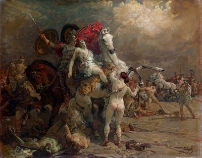負傷した女戦士カミーユ 作： Georgiy Konstantinovich Savitsky