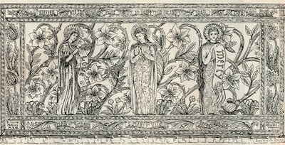白い記念祭壇の布、教区教会、チェドルトン、c1891 作： Gerald Callcott Horsley