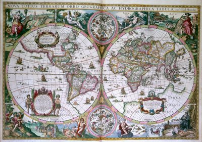 世界地図。 すべての地球の新しい世界 作： Gerard (after) Mercator