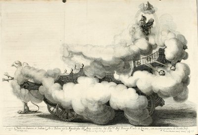空と水の勝利争い。馬上の歓喜の宴 - 戦車（1667年） 作： ジェラルド・バッタッツ