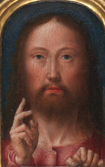 キリストの祝福、ca。 1500-1505。 作： Gerard David