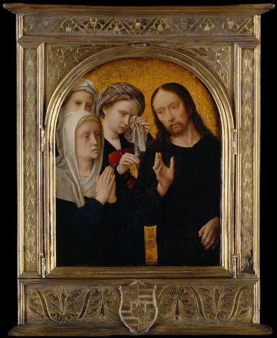 キリストが母親に別れを告げる、約。 1500。 作： Gerard David