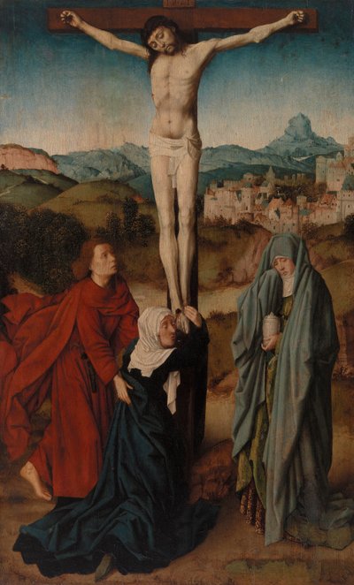 処女、聖ヨハネ、マグダレナとの磔刑 作： Gerard David