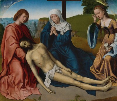 キリストの体についての嘆き、c。 1500。 作： Gerard David