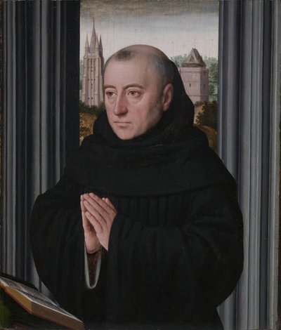 修道士の肖像 1500年代初頭（木・油彩） 作： Gerard David