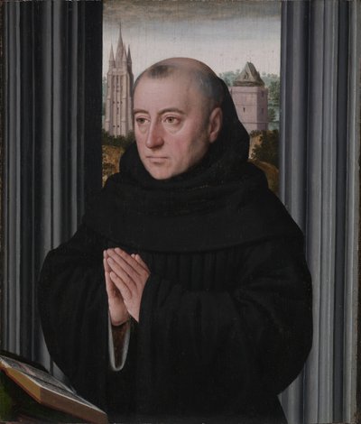 1500年代初頭の僧侶の肖像画。 作： Gerard David