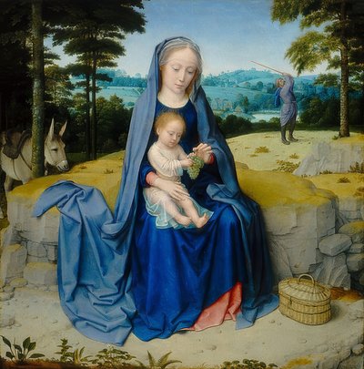 エジプトへのフライトで休憩。 1510年頃 作： Gerard David