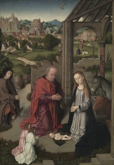 キリスト降誕、1485-90年 作： Gerard David