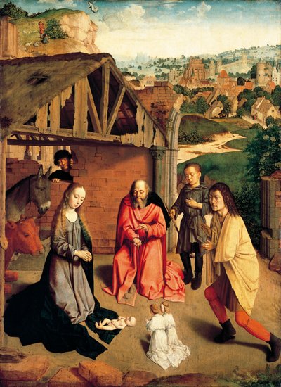 キリスト降誕、1490年頃、Gerard David (ca 1460-1523)作 作： Gerard David