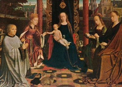 聖人とドナーの聖母子、1510年、1909年 作： Gerard David