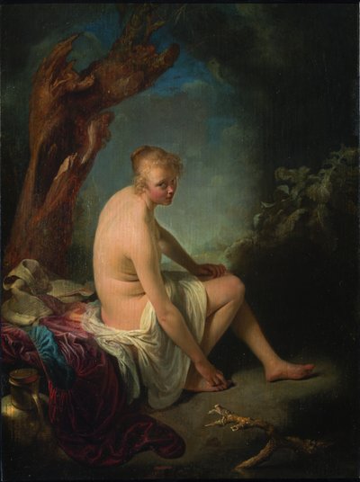 Bather、ca 1662-1665。 作： Gerrit Dou