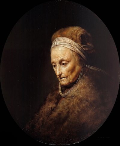レンブラント母の肖像 作： Gerrit Dou