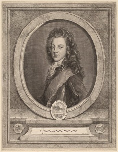 ジェームス 3 世、プリンス オブ ウェールズ 作： Gerard Edelinck after François de Troy