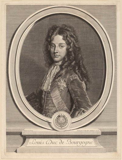 ブルゴーニュ公ルイ 作： Gerard Edelinck after François de Troy