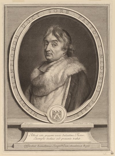 ニコラ・ド・ブランピニョン 作： Gerard Edelinck after Joseph Vivien