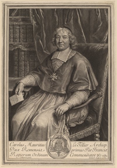 シャルル・モーリス・ル・テリエ 作： Gerard Edelinck after Pierre Mignard I