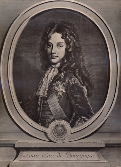 ルイ、ブルゴーニュ公、フランス王太子、ルイ 15 世の父、c1700 1894 作： Gerard Edelnick