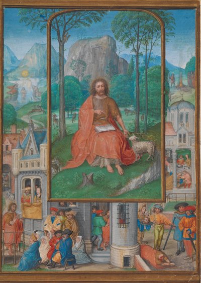 洗礼者聖ヨハネの生涯からのシーンを含む写本の照明、ca. 1515年。 作： Gerard Horenbout