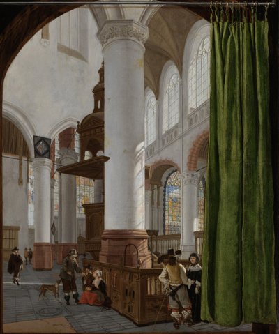 デルフトの旧教会の内部、1654 年 作： Gerard Houckgeest