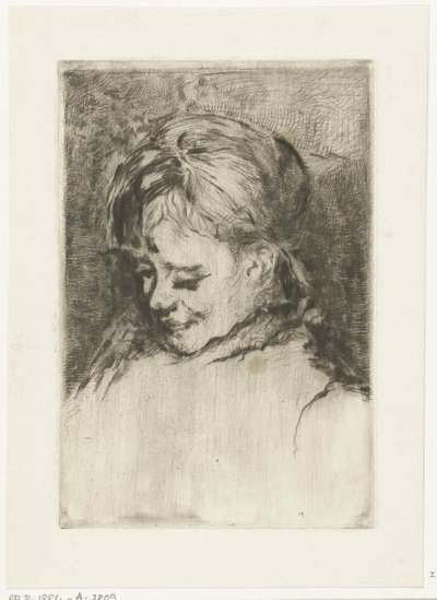 左の少女の肖像画 作： Gerard Jan Bos