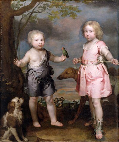 ジョン・ヘイ卿とチャールズ、イェスターのマスター（後のツイードデールの第三侯爵）c.1670 作： Gerard Soest