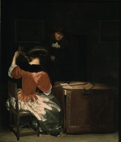 音楽のレッスン 作： Gerard, Ter Borch