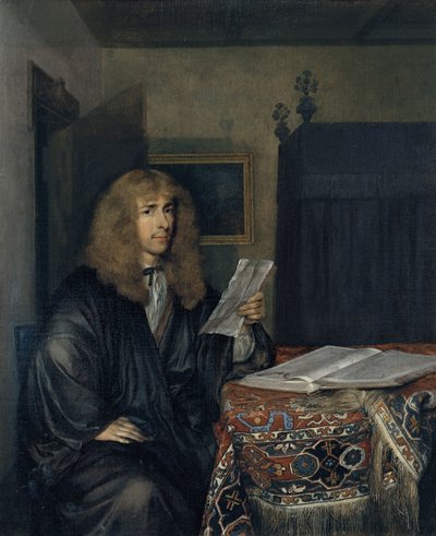 文書を読んでいる人の肖像 作： Gerard Ter Borch the Younger