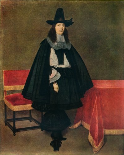 「若い男の肖像」、c1663 作： Gerard Terborch II