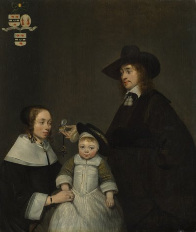 Van Moerkerken 家族、1653～54 年頃。 作： Gerard Terborch II