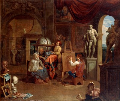 アーティストスタジオシーン、1680〜1720年。 作： Gerard Thomas
