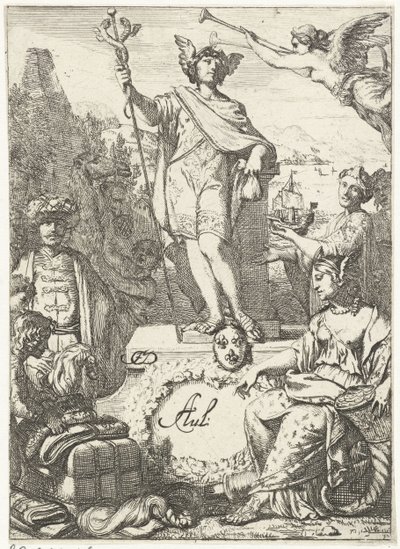水星との貿易の寓話 作： Gerard de Lairesse (rejected attribution)