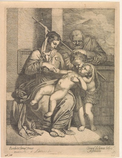 聖家族と洗礼者ヨハネ 作： Gerard de Lairesse