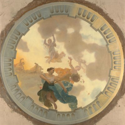 ダイアナとその仲間たちをメインに描いた天井画の一部（中部） 作： Gerard de Lairesse