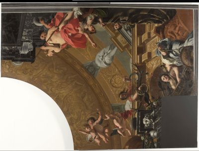 ダイアナと仲間たちを描いた天井画の一部（右上） 作： Gerard de Lairesse