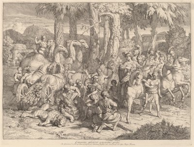 ライオン狩りのセミラミス 作： Gerard de Lairesse