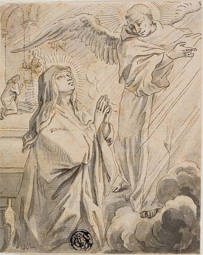 受胎告知 作： Gerard de Lairesse
