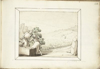 井戸のレベッカとエリエゼル 作： Gerard ter Borch (I) (possibly)