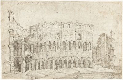 コロッセオ、ローマの遺跡の外観 作： Gerard ter Borch