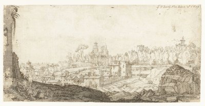南東、ローマからのピンチョのビュー 作： Gerard ter Borch