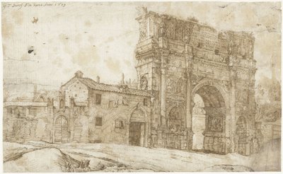 コンスタンティヌスの凱旋門、ローマの北側 作： Gerard ter Borch