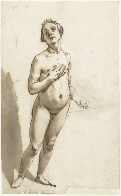 立つアダム 作： Gerard ter Borch