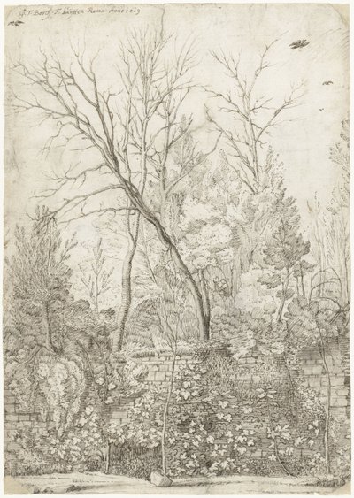 ローマ郊外のヴィラ マダマの庭園 作： Gerard ter Borch