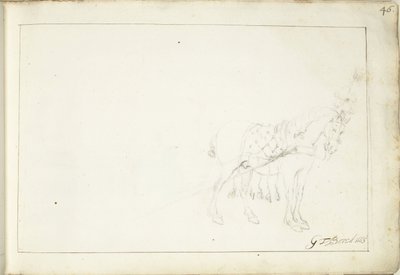馬、右 作： Gerard ter Borch (II) (signed by artist)