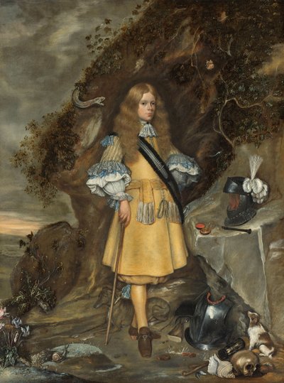 Moses ter Borchの記念肖像画 Moses ter Borch (1645-1667) の記念肖像画 作： Gerard ter Borch (II)