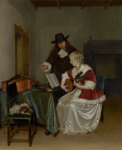 音楽レッスン 作： Gerard ter Borch
