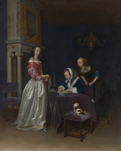 好奇心、1660〜62年頃 作： Gerard ter Borch