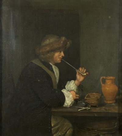 喫煙者 作： Gerard ter Borch